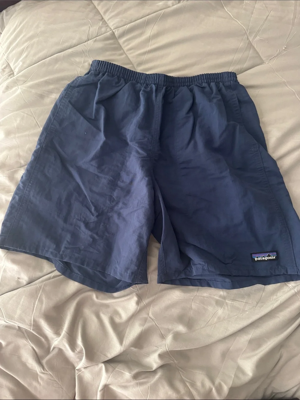 Patagonia Dark Navy Elastic Waist Swim Shorts